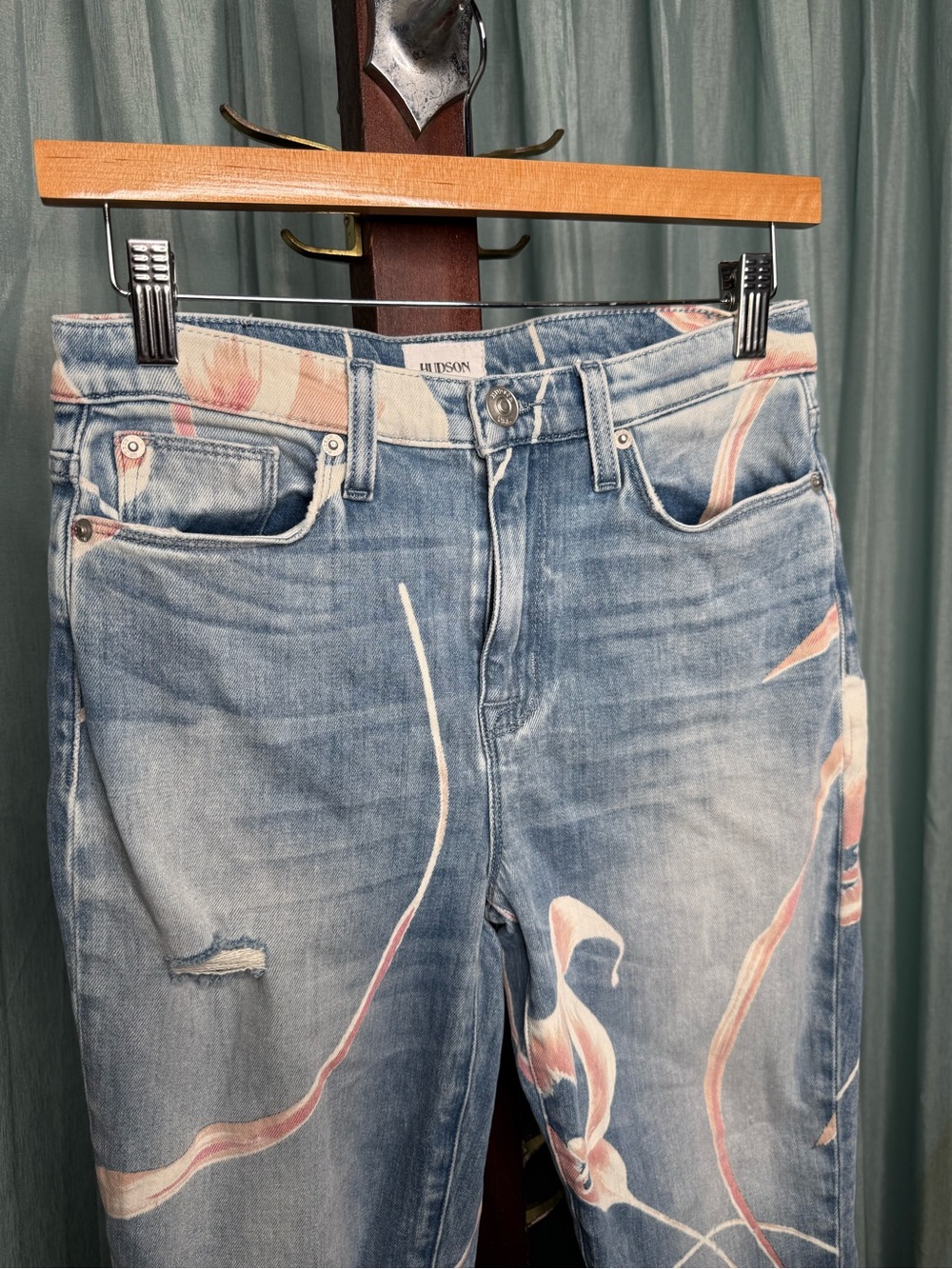 Hudson Zooey High Rise Straight Cropped Jeans - Picture 2 of 6